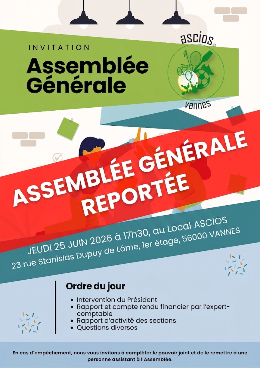 Report de l’Assemblée Générale