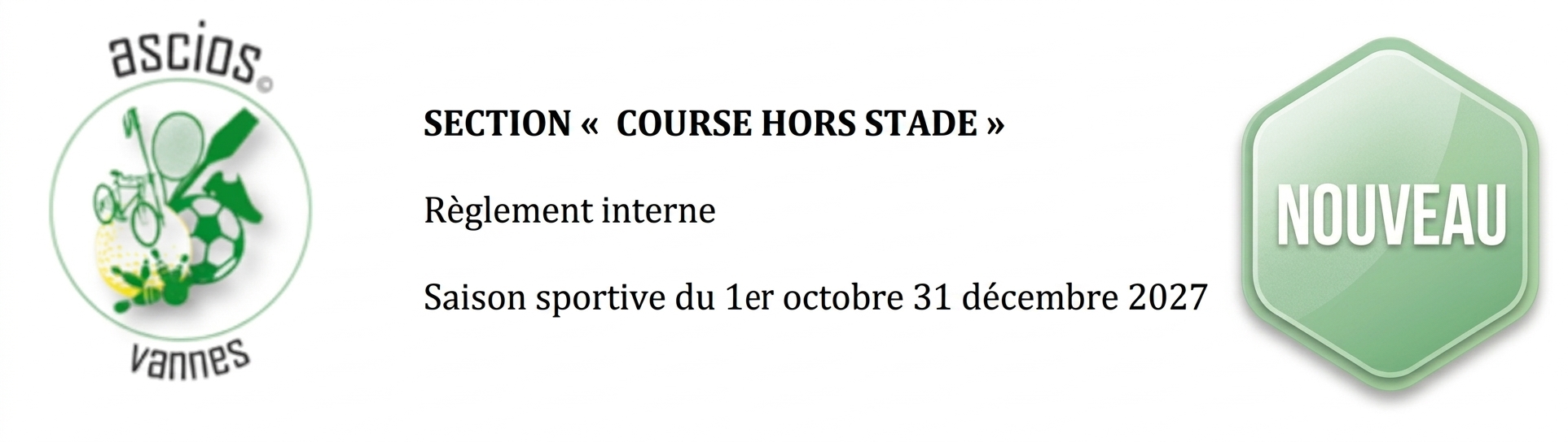 Course Hors Stade : Règlement Interne